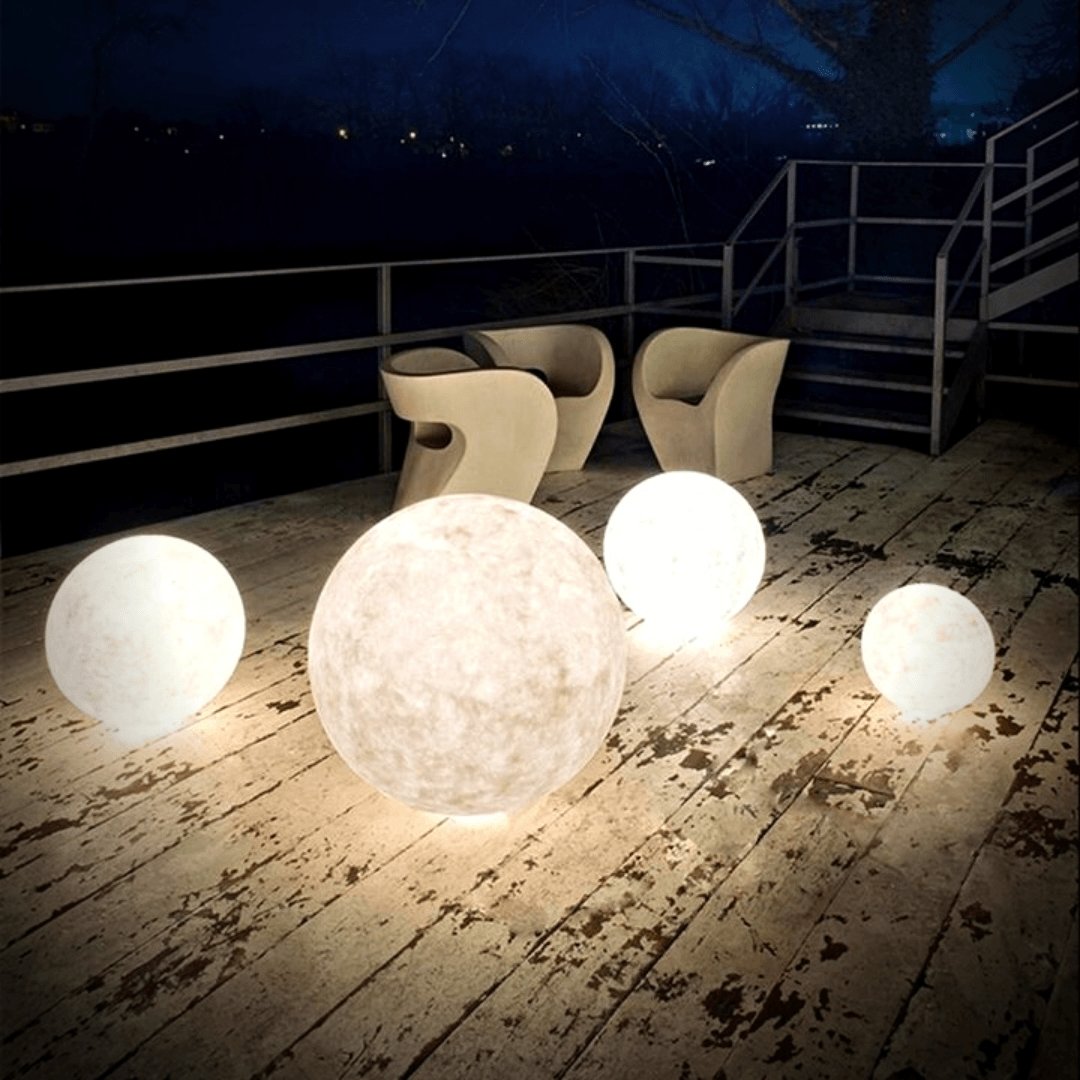 Magische Maanlamp - Draadloze Touchbediening | Houten Voet