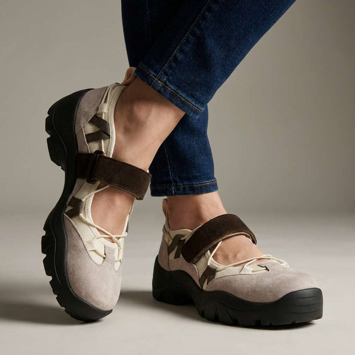 Comfortabele damesslippers met klittenbandbandje | Lichte instapschoenen