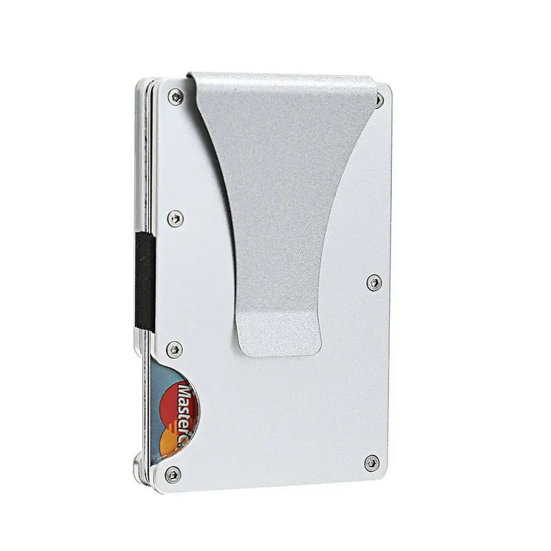 Portemonnee in Mat Titanium Kobalt – Slanke en Elegante RFID-Portemonnee voor Mannen en Vrouwen