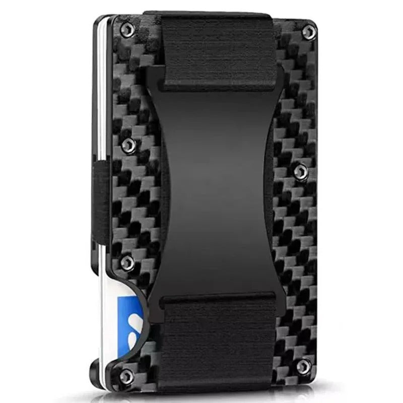 Portemonnee in Mat Titanium Kobalt – Slanke en Elegante RFID-Portemonnee voor Mannen en Vrouwen