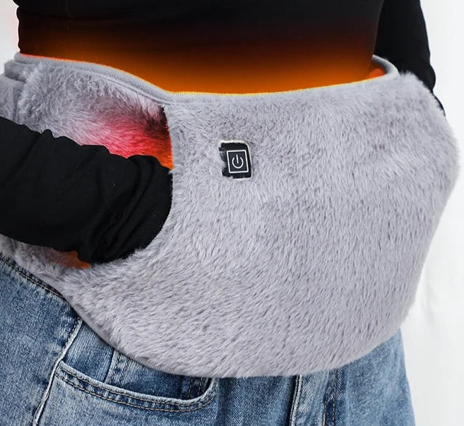 Oplaadbare hand- en heupwarmer van zacht fluweel
