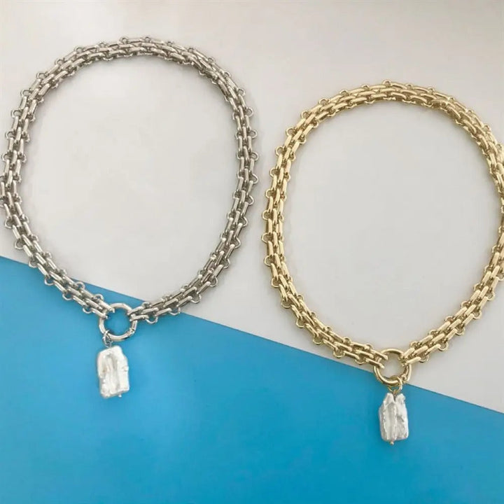 Enskier – Statement Halsketting Dames Van Roestvrij Staal