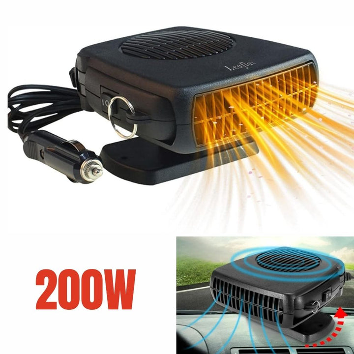 Keramische autokachel 12V met 150/300W en thermostaat