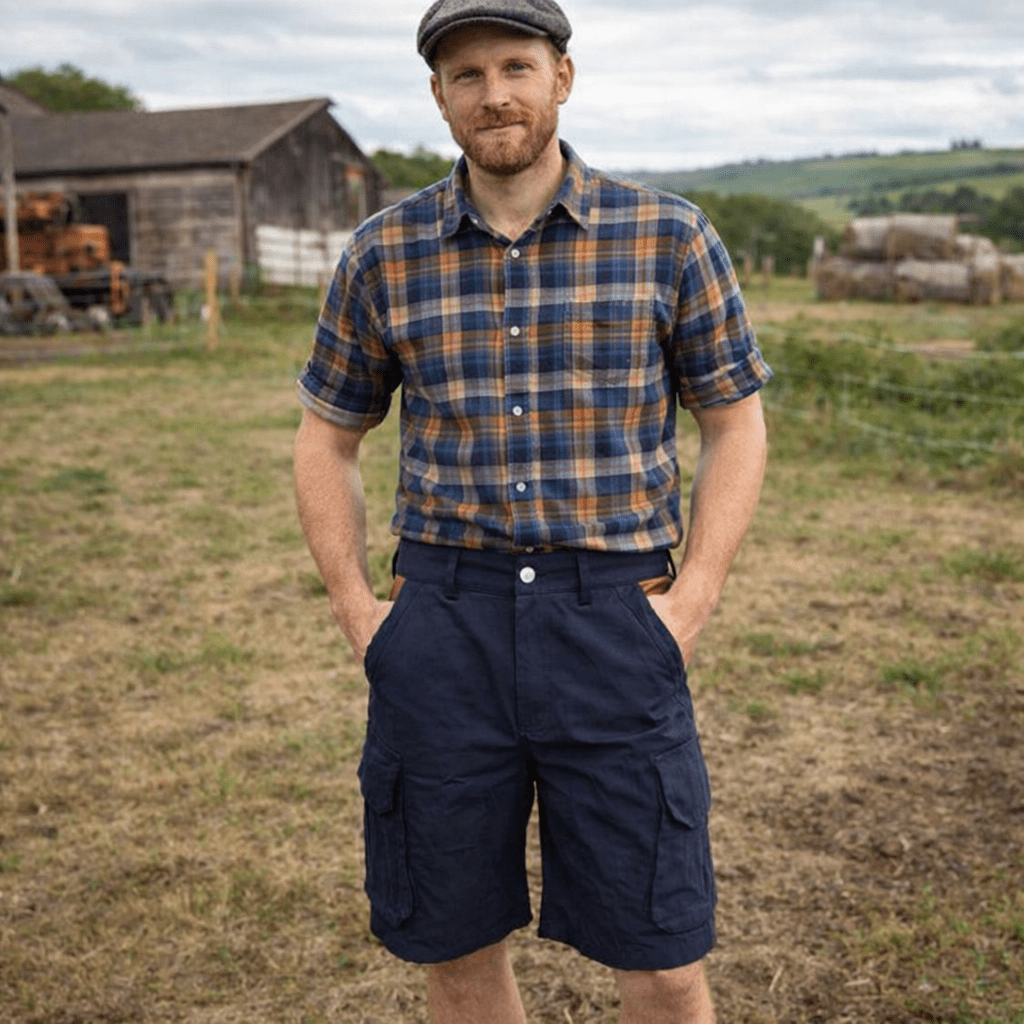 Cargoshort heren werk licht zijzakken riem inbegrepen outdoor