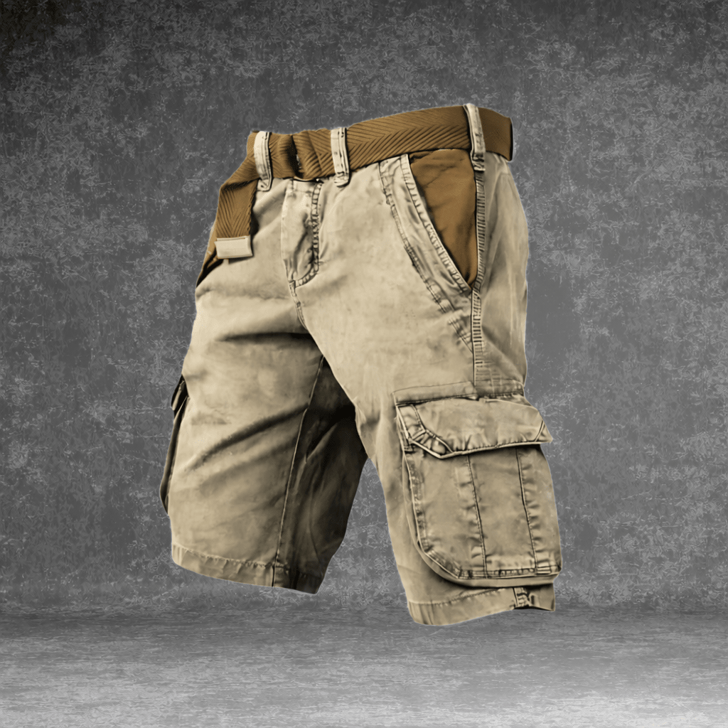 Cargoshort heren werk licht zijzakken riem inbegrepen outdoor