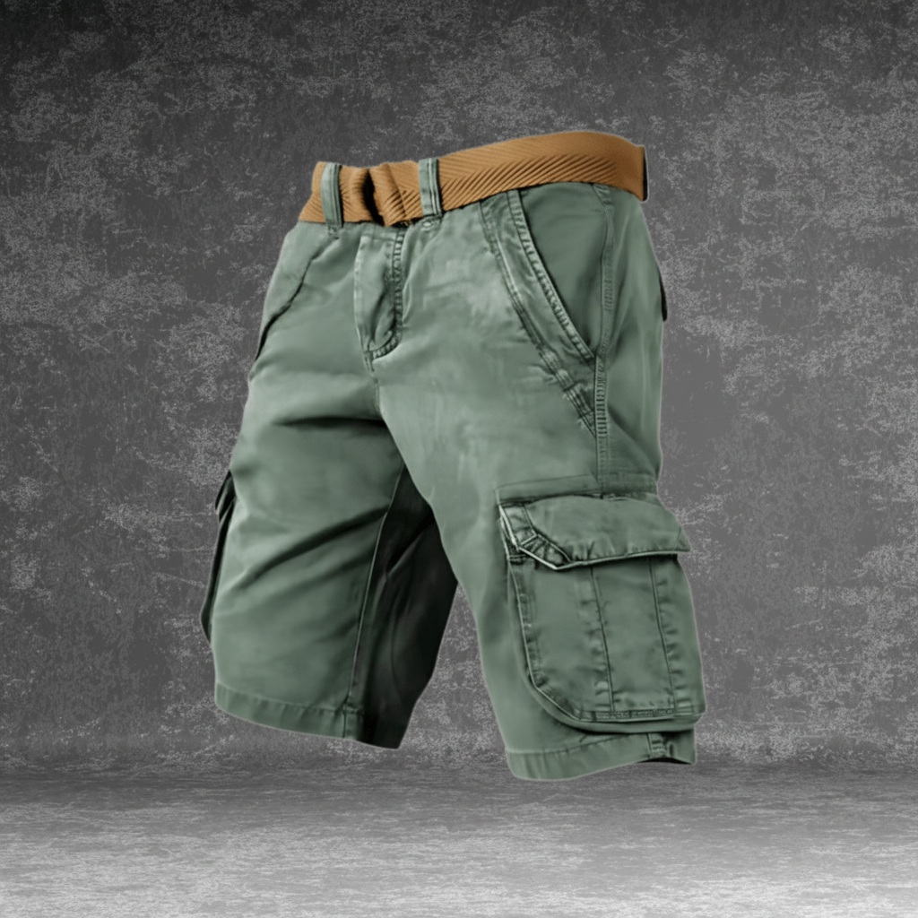 Cargoshort heren werk licht zijzakken riem inbegrepen outdoor