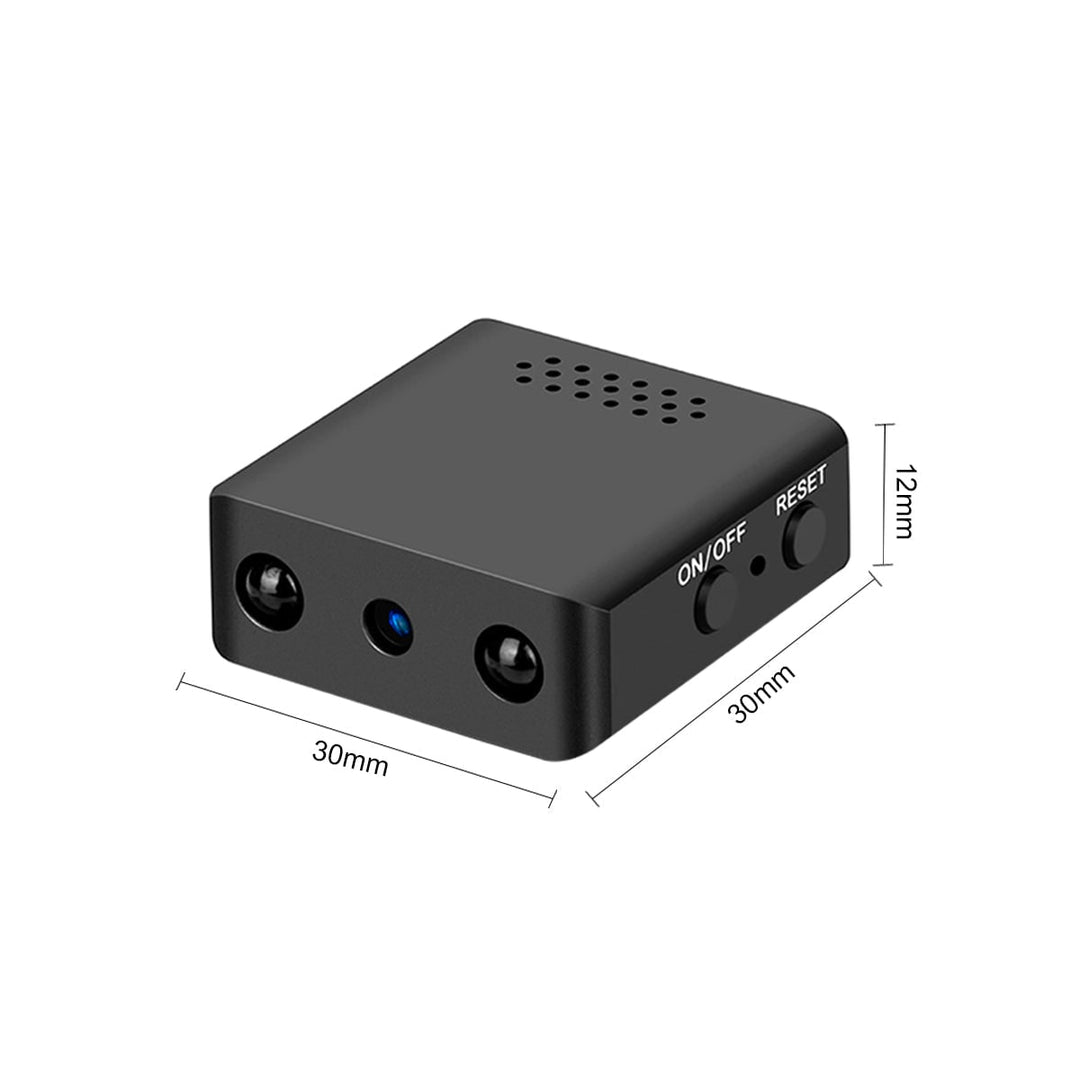 Mini spionagecamera beveiligingscamera met nachtzicht draadloos audio en compact HD-ontwerp klein