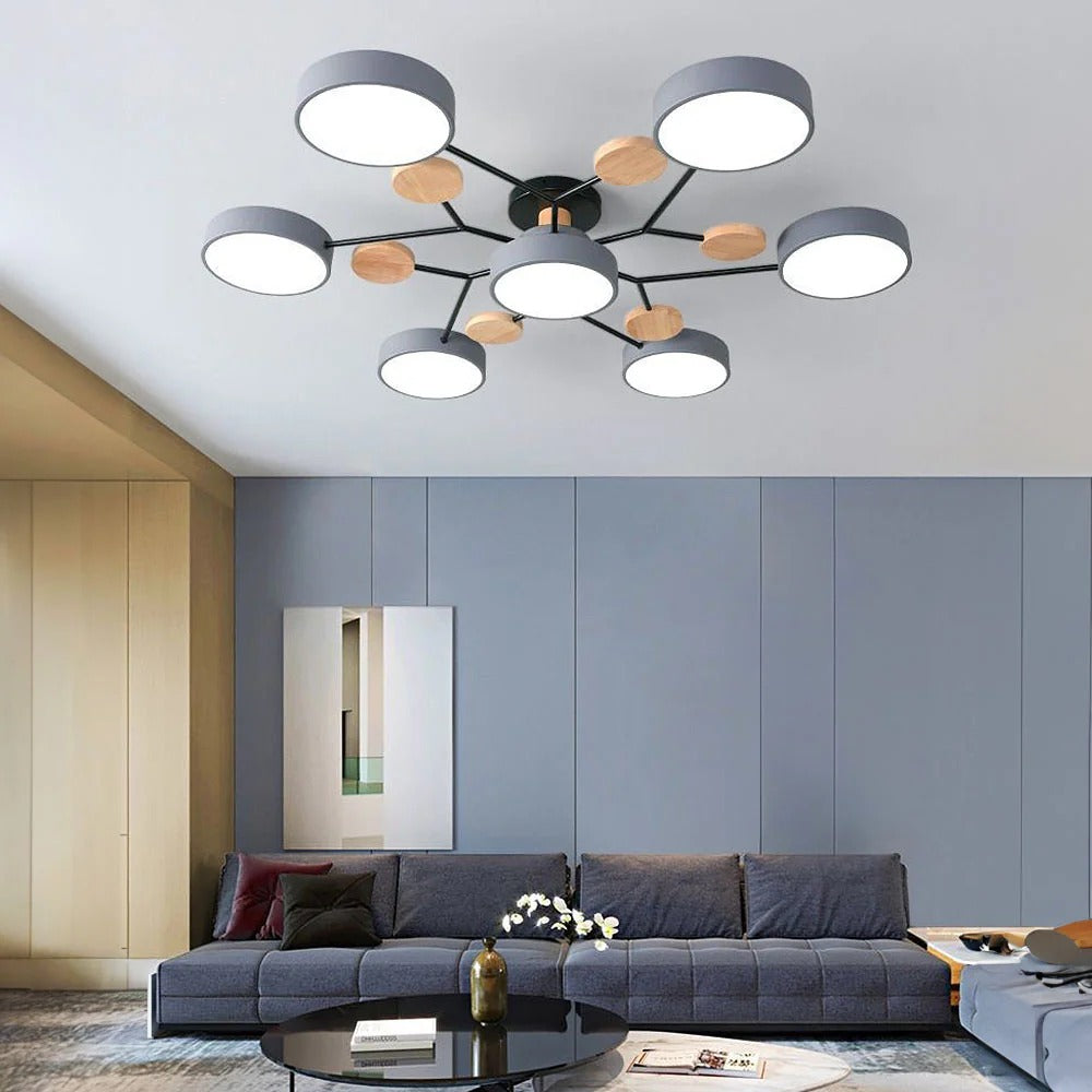 Moderne LED-kroonluchter voor de woonkamer