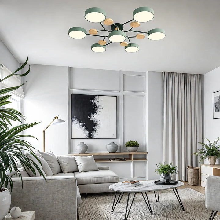 Moderne LED-kroonluchter voor de woonkamer