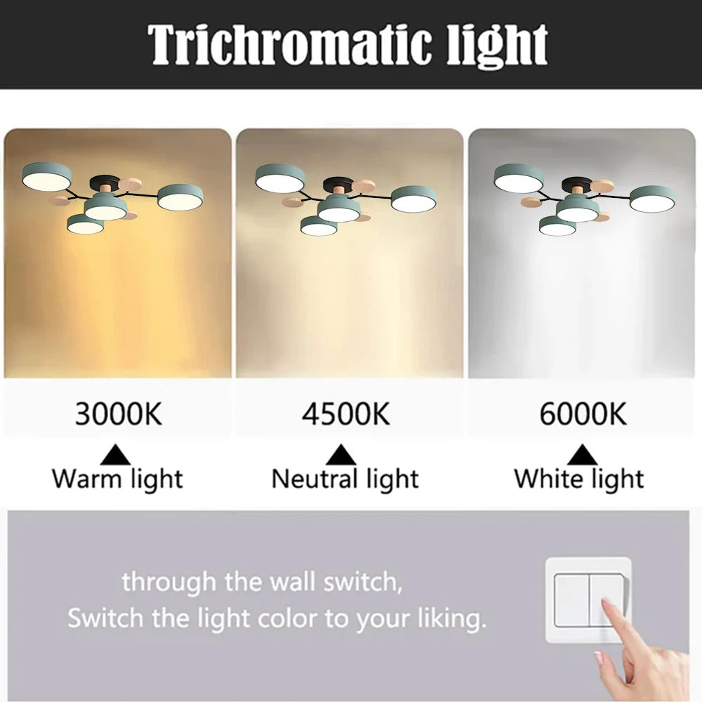 Moderne LED-kroonluchter voor de woonkamer