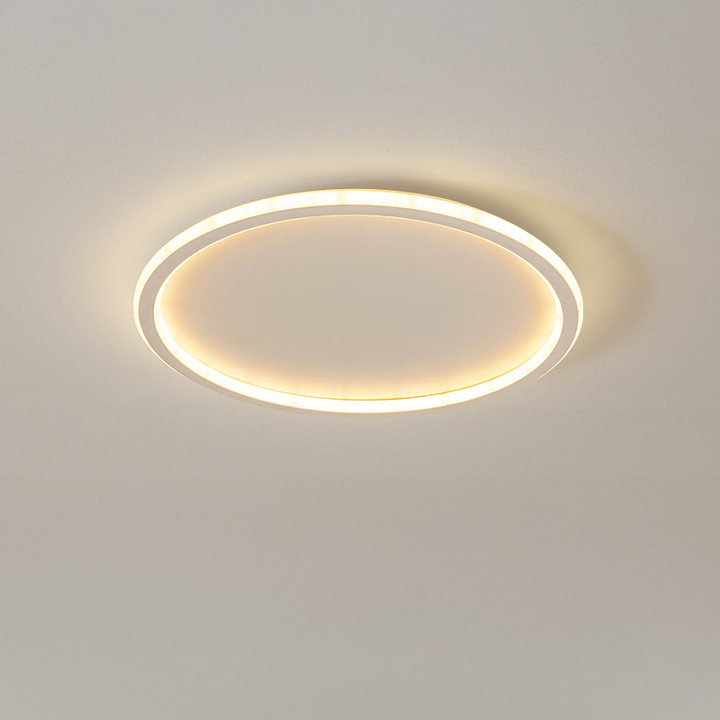Scandinavische ronde plafondlamp met LED-gloed