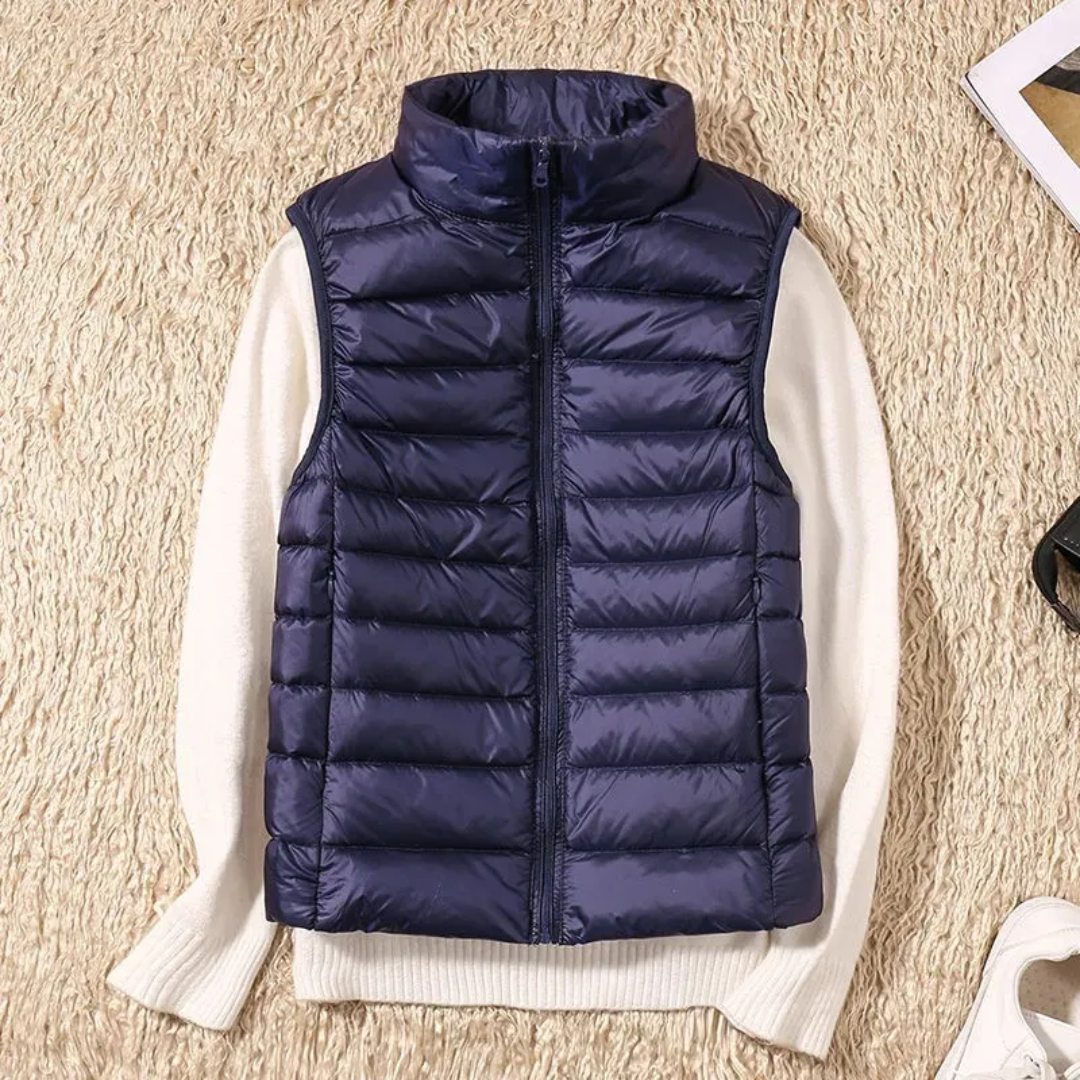Windbestendige dames bodywarmer met ritssluiting