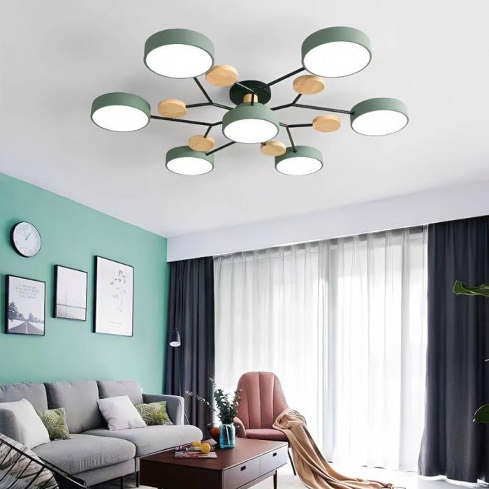 NordicGlow | Vertakte LED Plafondlamp in Scandinavische Stijl