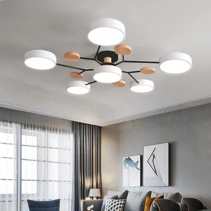 Scandinavische Plafondlamp – Vertakt Design, Elegant en Duurzaam met LED-technologie
