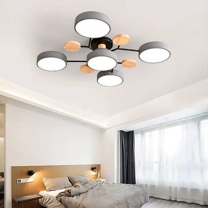 NordicGlow | Vertakte LED Plafondlamp in Scandinavische Stijl