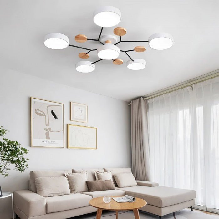 NordicGlow | Vertakte LED Plafondlamp in Scandinavische Stijl