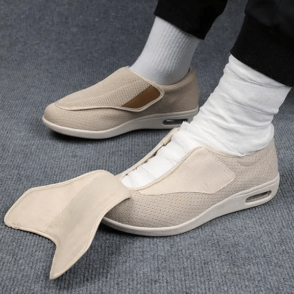 Orthopedische instapschoenen extra wijd ademend mesh gevoerde binnenzool niet-diabetisch