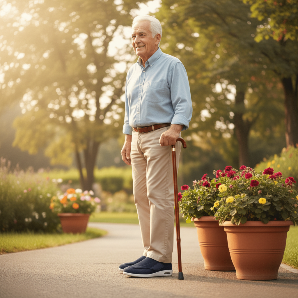 Orthopedische instapschoenen extra wijd ademend mesh gevoerde binnenzool niet-diabetisch