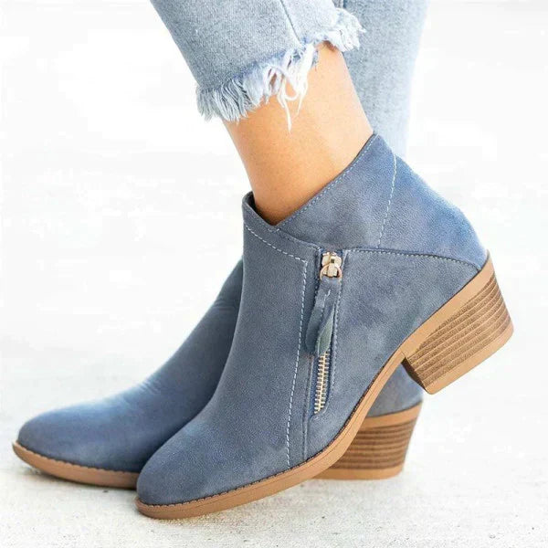 Orthopedische Leren Enkellaarzen - Comfort en Stijl voor Vrouwen