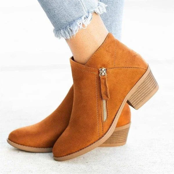 Orthopedische Leren Enkellaarzen - Comfort en Stijl voor Vrouwen