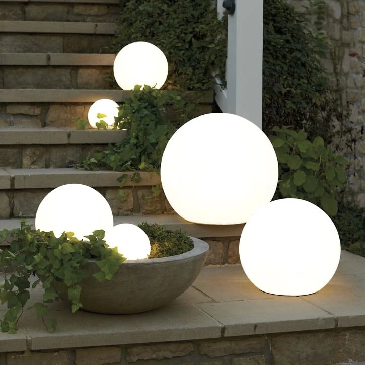 Buitenverlichting bol mat draadloos draagbaar tuin weerbestendig