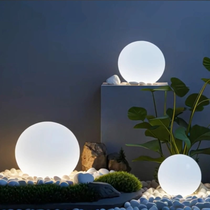 Buitenverlichting bol mat draadloos draagbaar tuin weerbestendig