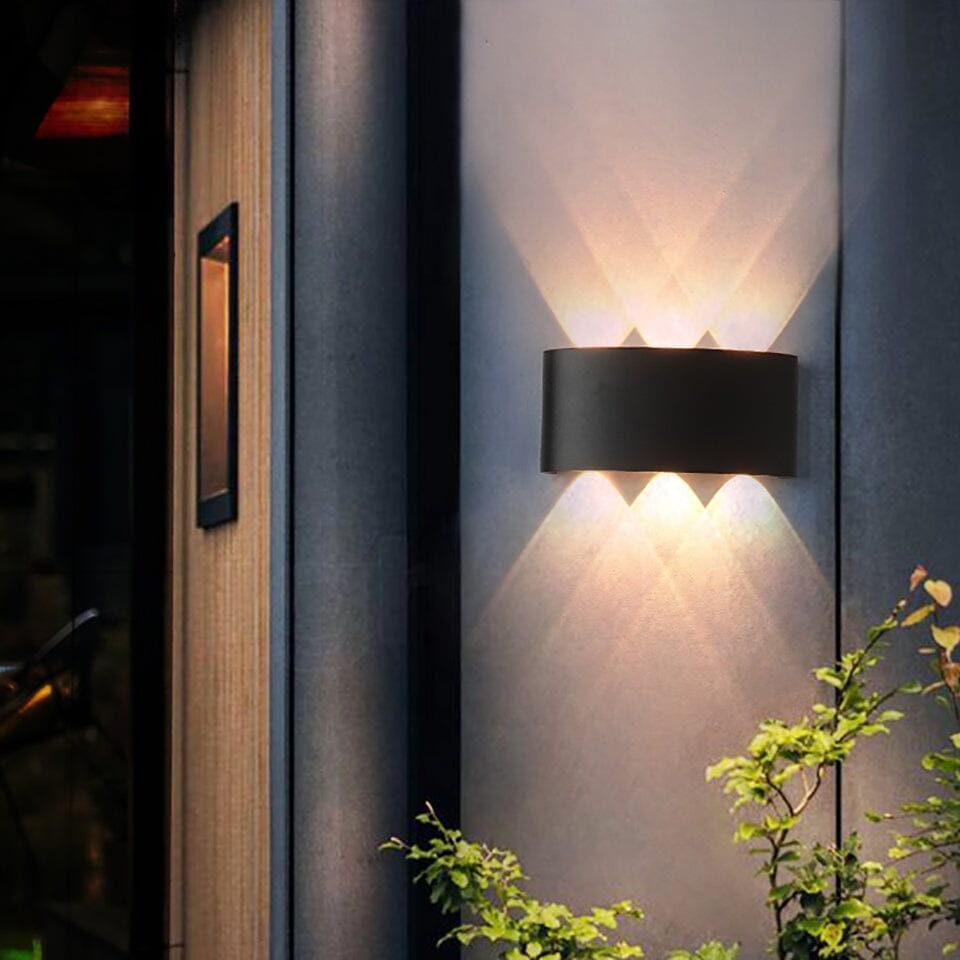 LED-buitenwandlamp omhoog en omlaag, modern, slank en weerbestendig