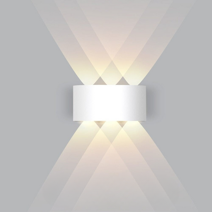 LED-buitenwandlamp omhoog en omlaag, modern, slank en weerbestendig