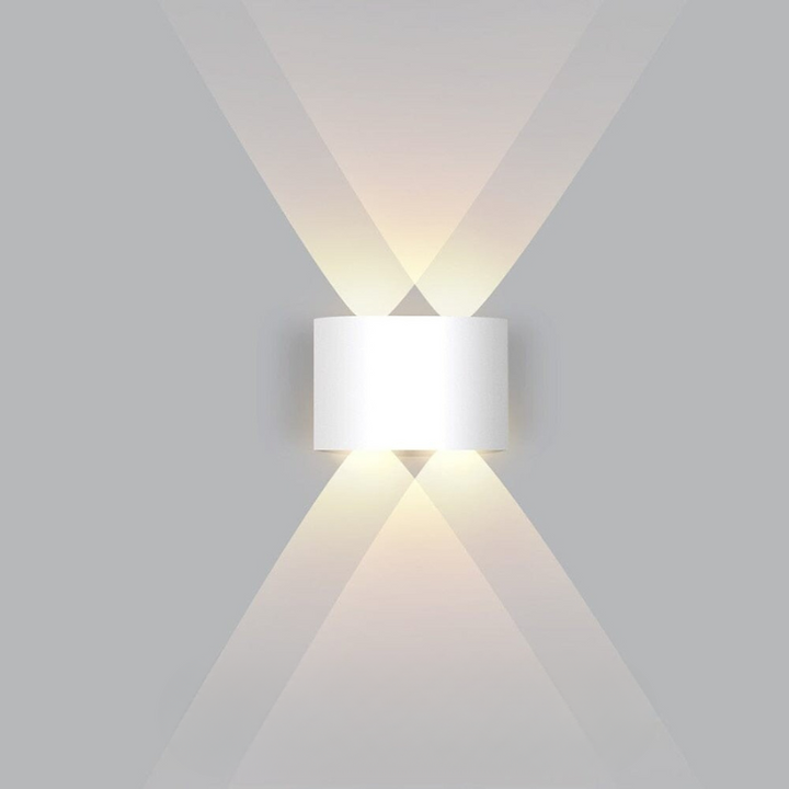 LED-buitenwandlamp omhoog en omlaag, modern, slank en weerbestendig