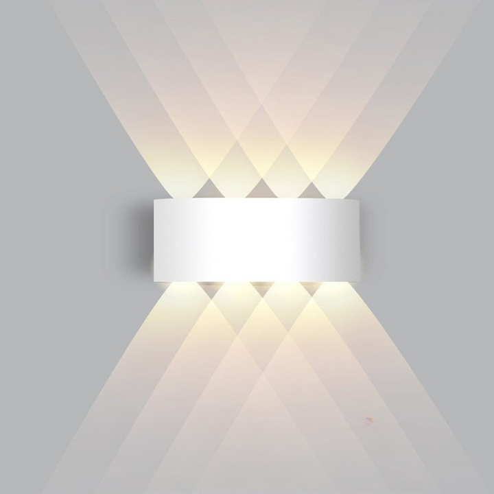 LED-buitenwandlamp omhoog en omlaag, modern, slank en weerbestendig