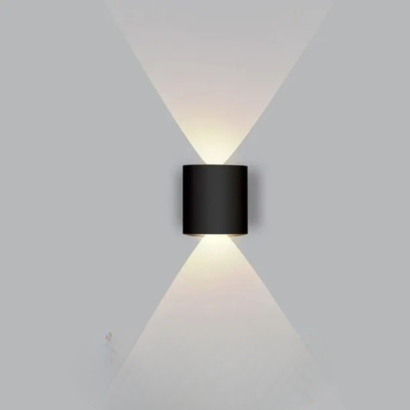 LED-buitenwandlamp omhoog en omlaag, modern, slank en weerbestendig