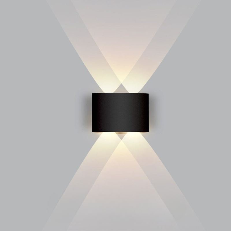 LED-buitenwandlamp omhoog en omlaag, modern, slank en weerbestendig