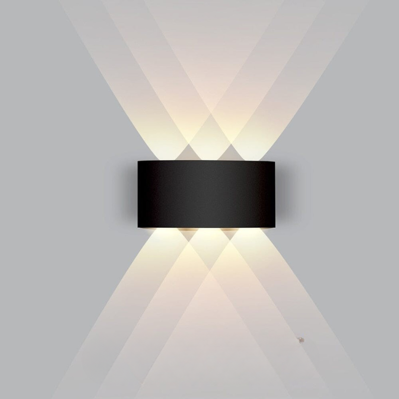 LED-buitenwandlamp omhoog en omlaag, modern, slank en weerbestendig