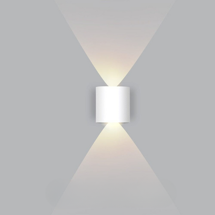 LED-buitenwandlamp omhoog en omlaag, modern, slank en weerbestendig