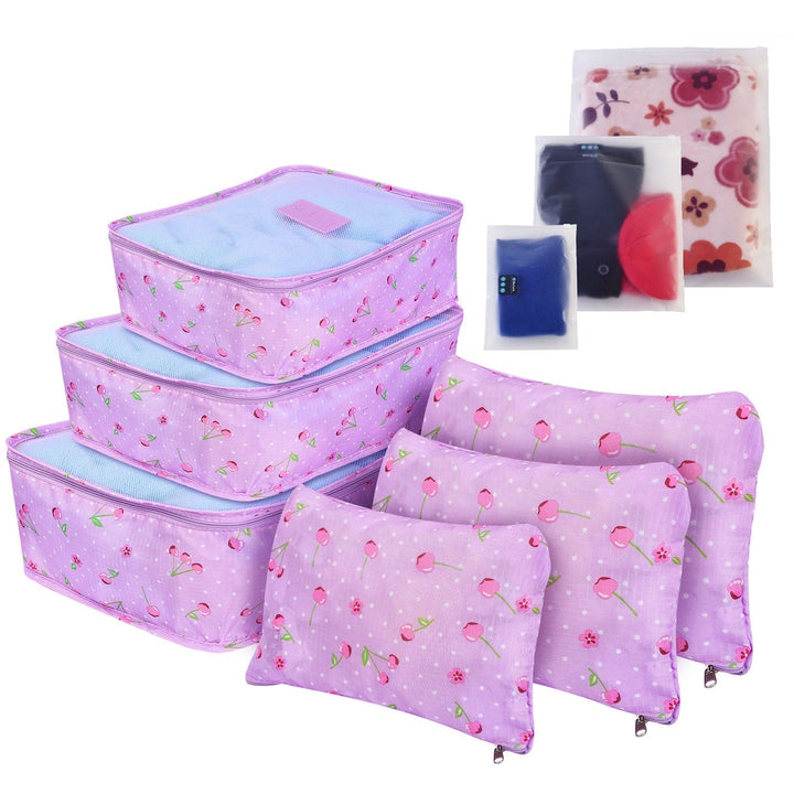 Pakkubussen en compressiezakken reisorganizerset met tasjes 6-delig bagage reizen