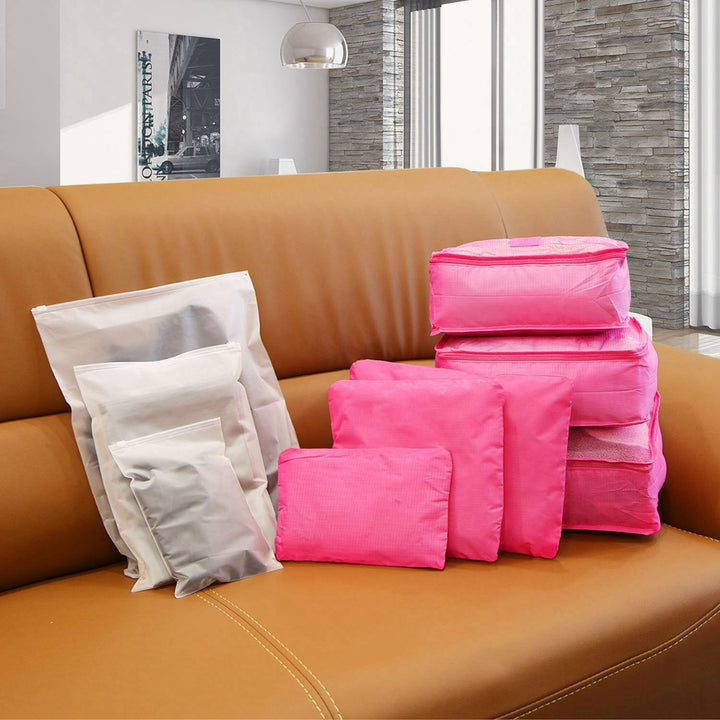 Pakkubussen en compressiezakken reisorganizerset met tasjes 6-delig bagage reizen