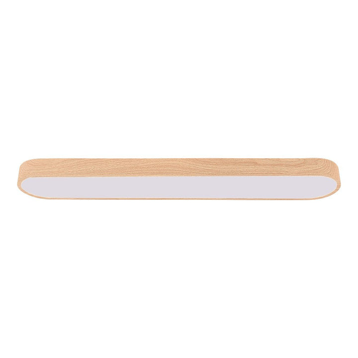 Ovale LED Plafondlamp Nordic Glow met Houten Accent