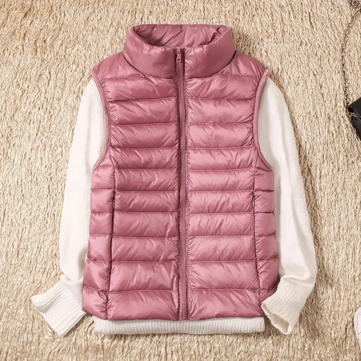 Windbestendige dames bodywarmer met ritssluiting