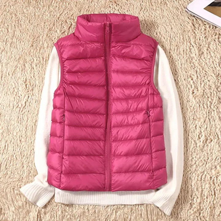 Windbestendige dames bodywarmer met ritssluiting