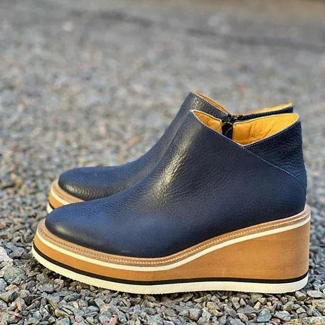Platform Chelsea boots met instapmodel