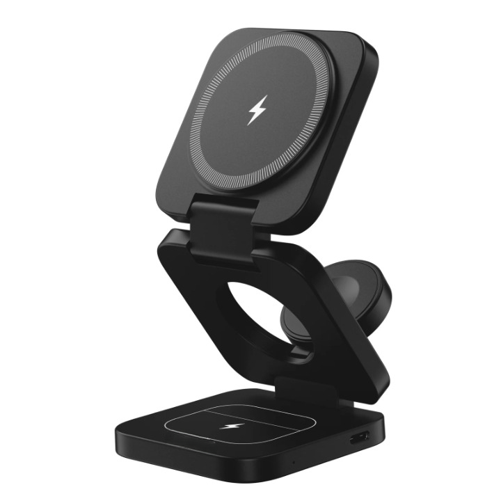 3-in-1 opvouwbaar magnetisch draadloos oplaadstation - Qi2