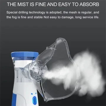 Draagbare mesh-inhalator voor volwassenen en kinderen – stille, oplaadbare inhalator via USB