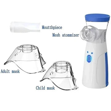 Draagbare mesh-inhalator voor volwassenen en kinderen – stille, oplaadbare inhalator via USB