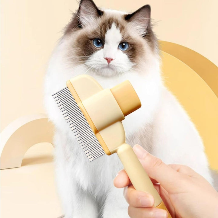 Zelfreinigende verzorgingskam voor honden en katten