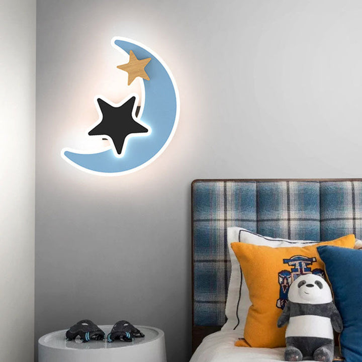 StellaNova Nachtlampje voor Kinderen | Nordische LED Wanddecoratie voor een Dromerige Sfeer