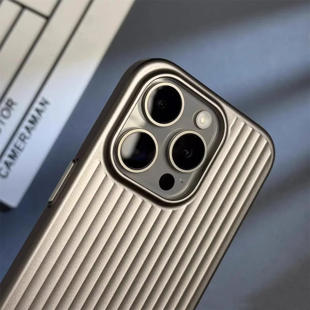 Beschermend iPhone-hoesje slank geribbeld matte afwerking krasbestendig lichtgewicht