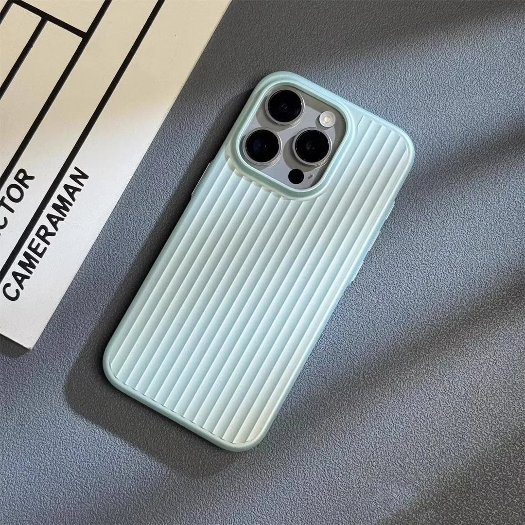 Beschermend iPhone-hoesje slank geribbeld matte afwerking krasbestendig lichtgewicht