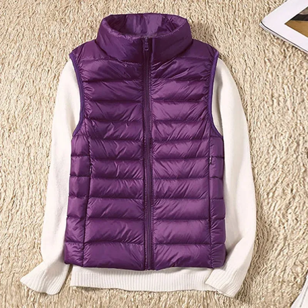 Windbestendige dames bodywarmer met ritssluiting