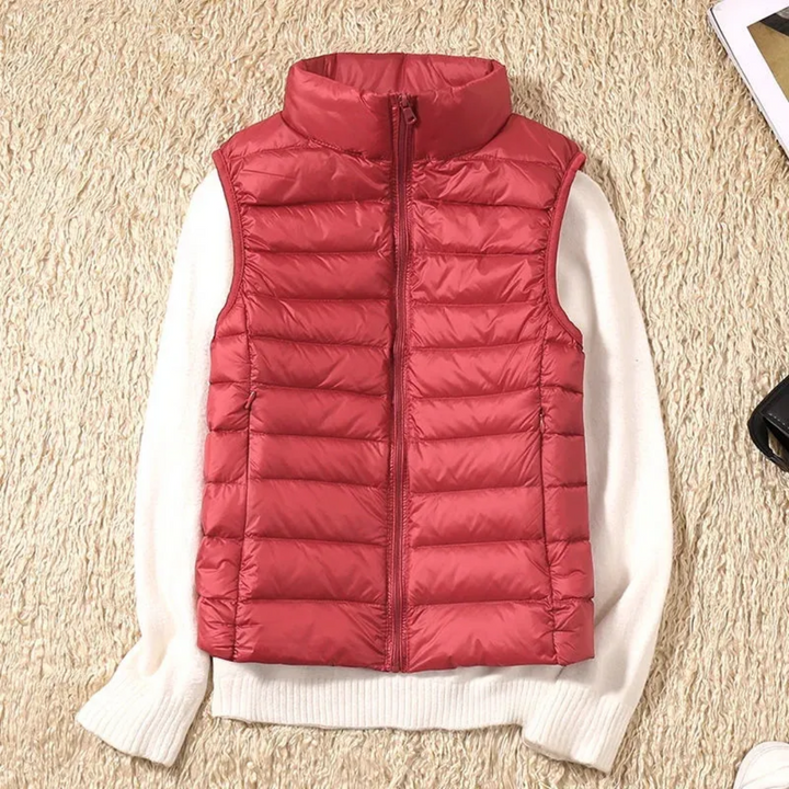 Windbestendige dames bodywarmer met ritssluiting