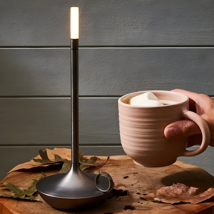 GlareEssence Moderne LED-lamp | Oplaadbaar dimbaar licht voor gezellige en trendy ruimtes
